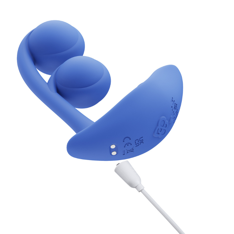 Vibrador Dual Wearable Melody Cobalt Blue – Para Pareja - estimulador clítoris y punto G