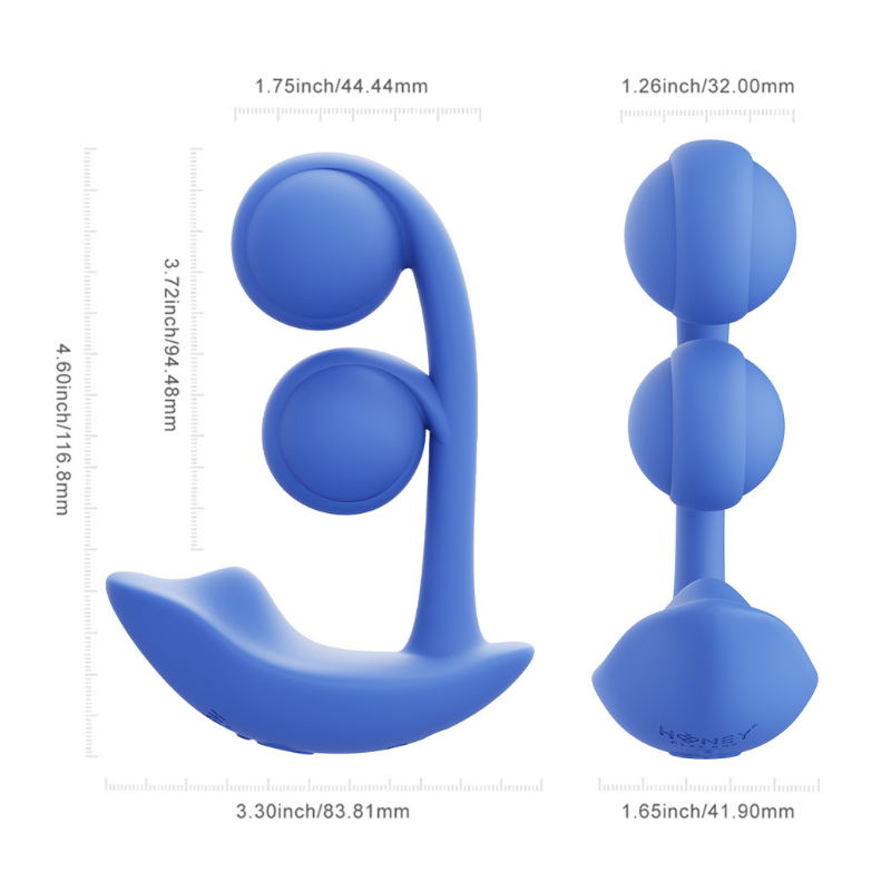 Vibrador Dual Wearable Melody Cobalt Blue – Para Pareja - juguete sexual femenino