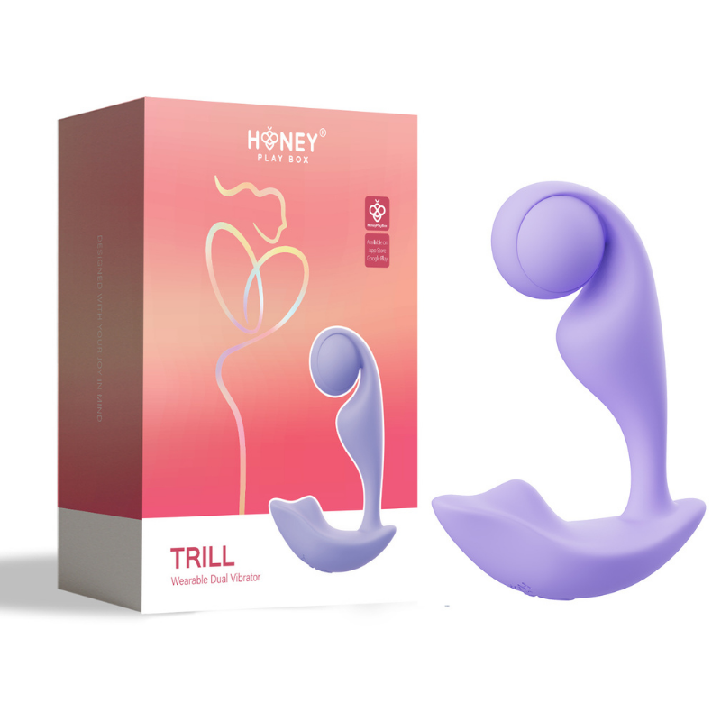 Vibrador Dual Wearable Trill Purple – Interno y Externo