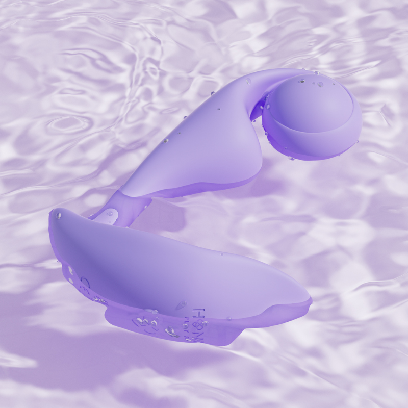 Vibrador Dual Wearable Trill Purple – Interno y Externo - vibrador silencioso e impermeable