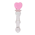 Plug Estimulante de Cristal con Corazón Rosa