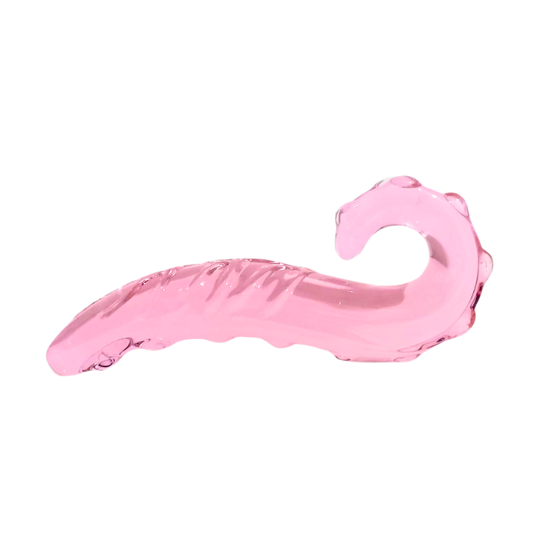 Plug de Cristal Tentáculo Rosa – Fantasía y Exploración - plug anal con vibración