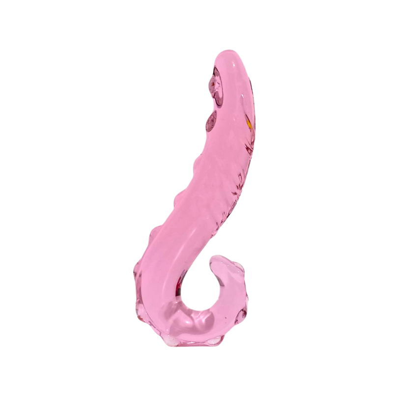 Plug de Cristal Tentáculo Rosa – Fantasía y Exploración - plug anal de silicona
