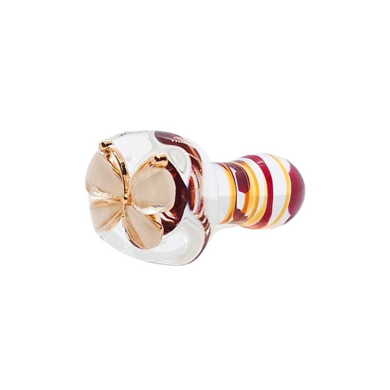 Plug Anal de Cristal con Mariposa – Vidrio Decorativo - plug anal de silicona