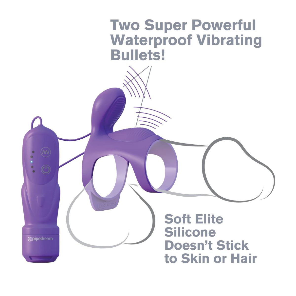 Ultimate Couples Cage – Anillo Vibrador para Pareja con Clítoris - anillo silicona body safe