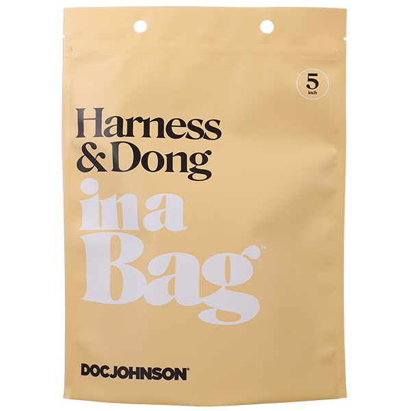 Doc Johnson Harness and Dong in a Bag – Arnés con Dildo - arnés con dildo intercambiable