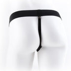 Pipedream Strap-On Hueco 23 cm con Testículos Bicolor Claro/Negro - arnés con dildo