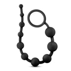 Anal Adventures Platinum Bolas Anales Grandes Negro - tapón anal para principiantes