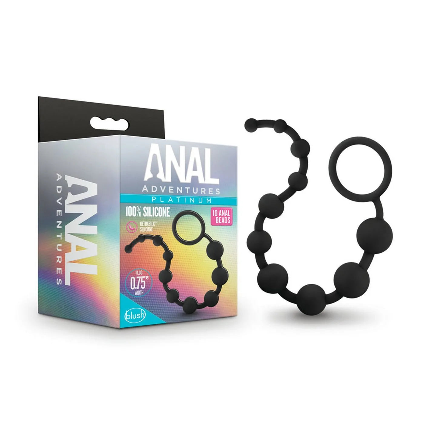 Anal Adventures Platinum Bolas Anales Grandes Negro