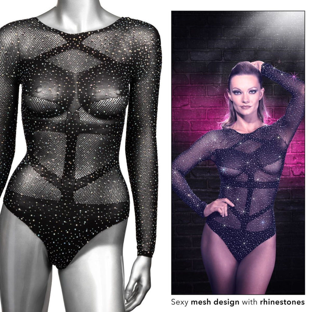 Body Transparente Manga Larga Radiance Unitalla - ropa interior sensual