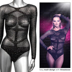 Body Transparente Manga Larga Radiance Unitalla - ropa interior sensual