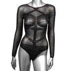 Body Transparente Manga Larga Radiance Unitalla - conjunto íntimo erótico