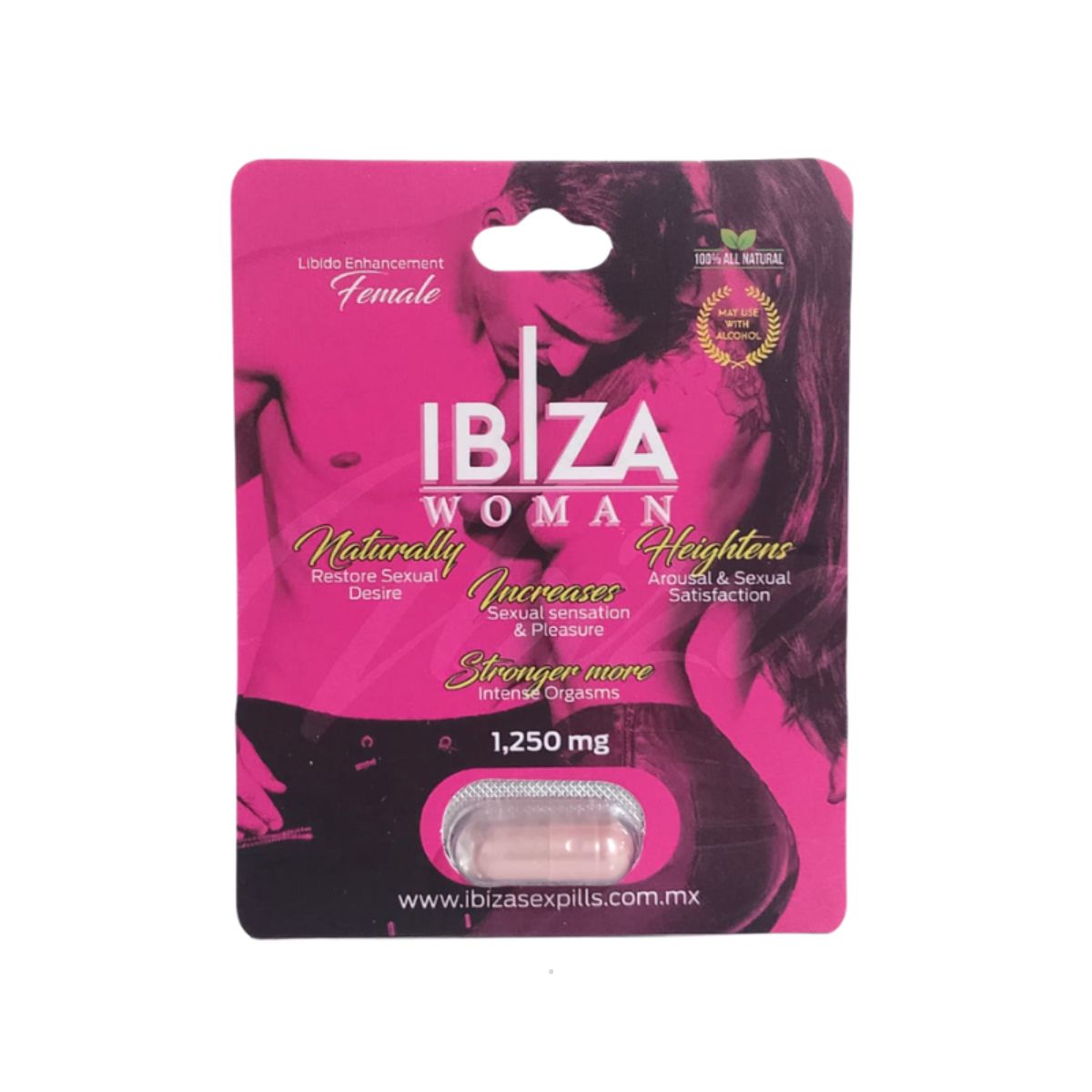 Ibiza Woman Cápsula Afrodisíaca y Vigorizante Femenina 1250 mg