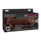 Squirting Hollow Strap-On Dildo Marrón 25 cm con Correa