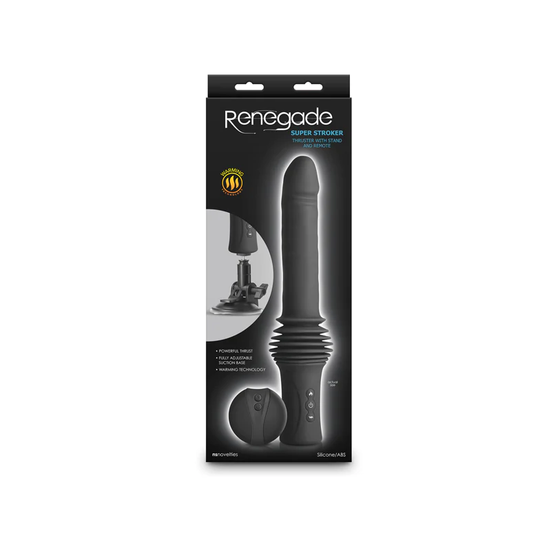 Renegade Super Stroker Dildo con Empuje Automático - dildo con ventosa