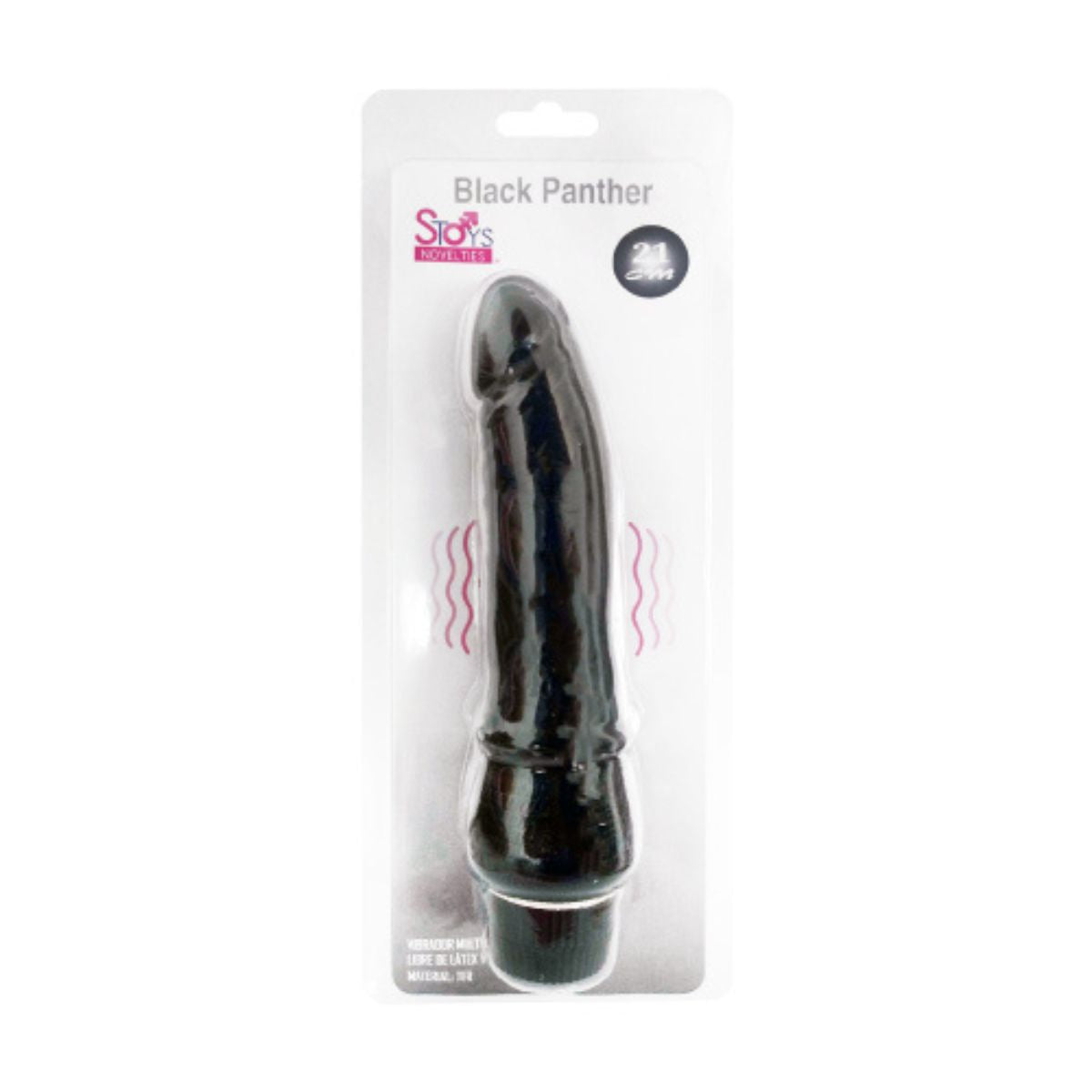 Dildo Vibrador Black Panther 20 cm Silicona - consolador realista