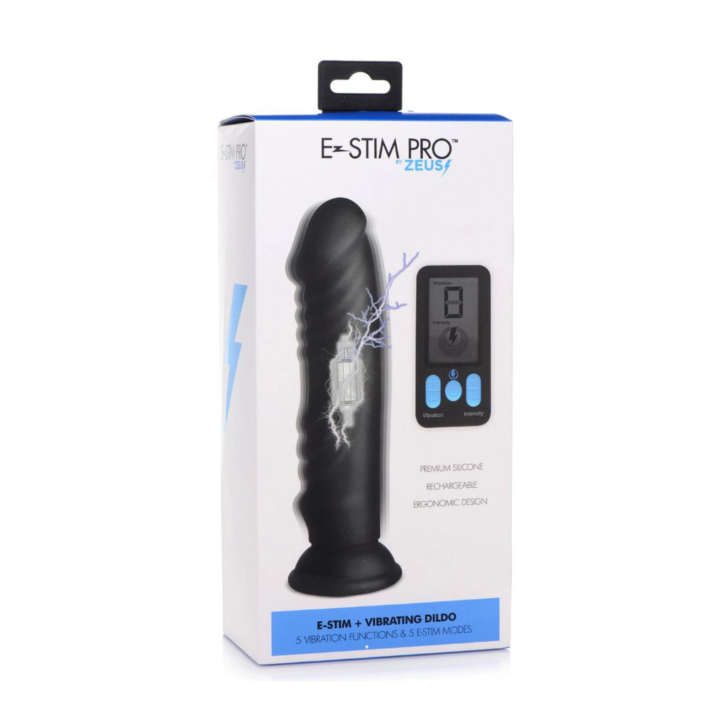 Zeuz E-Stim Pro Dildo Vibrador con Electro-Estimulación - dildo de silicona