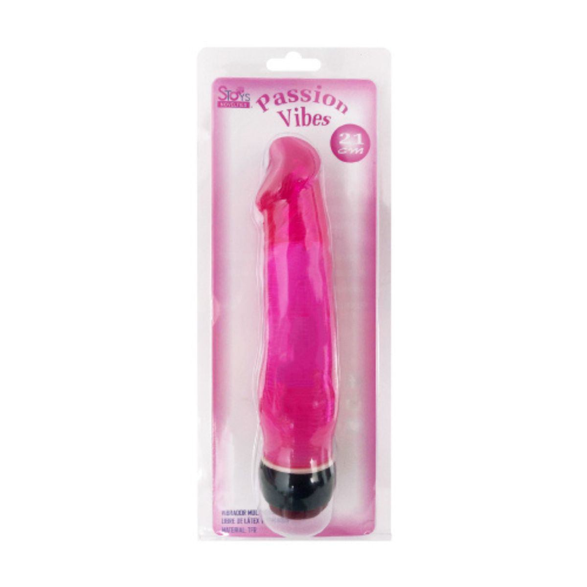 Dildo Vibrador Passion Vibes 21 cm Silicona - consolador realista