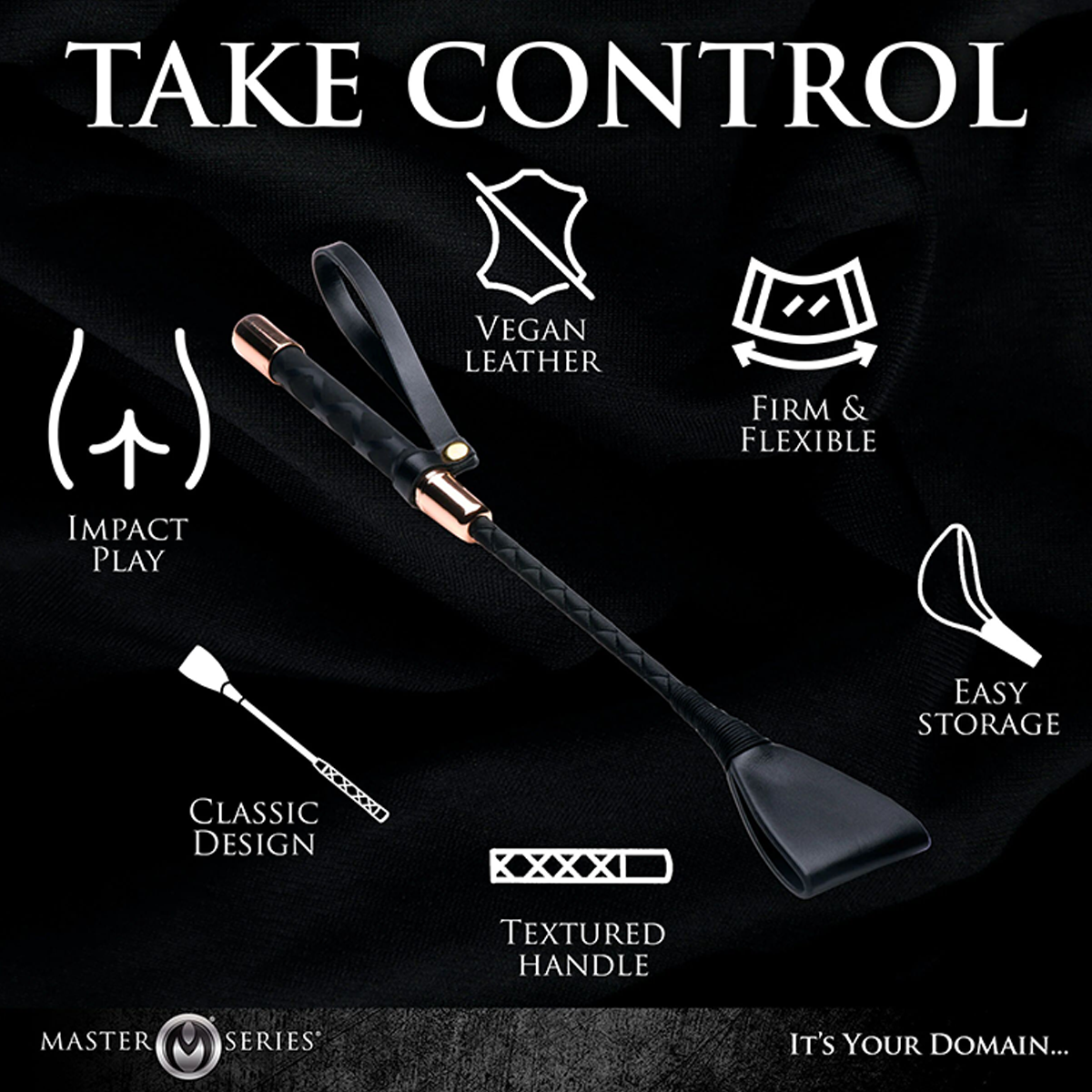 Stallion Riding Crop 12" – Fusta para BDSM - accesorio BDSM