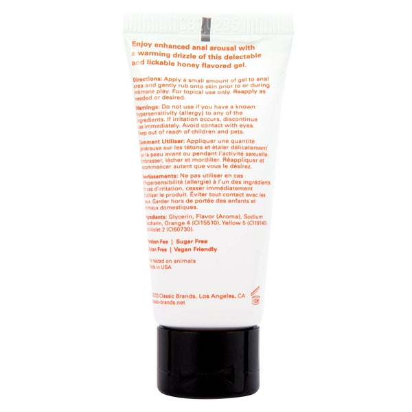 Honey Buns Gel Anal Térmico Comestible - lubricante base agua