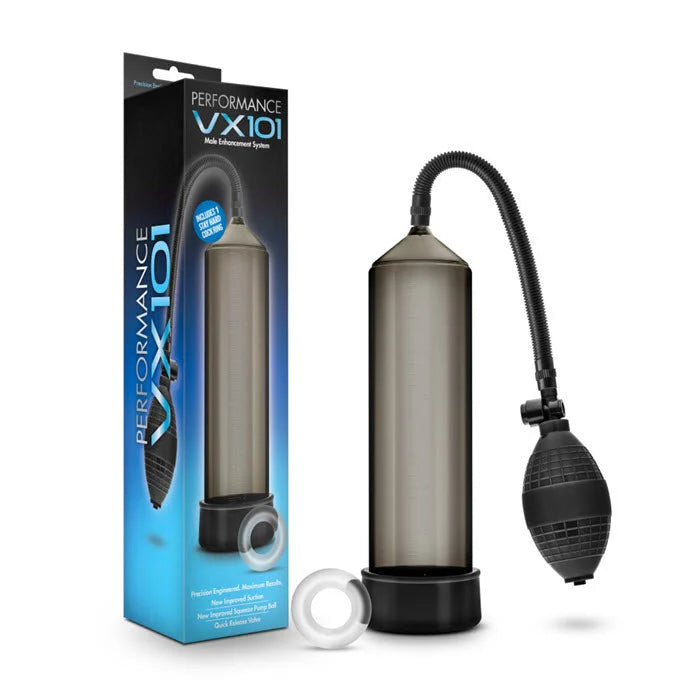 Bomba de Pene Performance VX101 Negro – Succión Potente - desarrollador peneano
