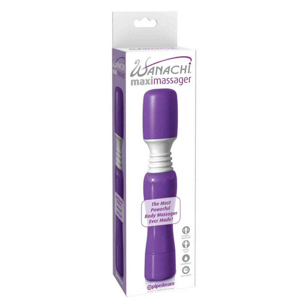 Wanachi Maxi Purple – Palo Masajeador Potente - masajeador con succión por aire