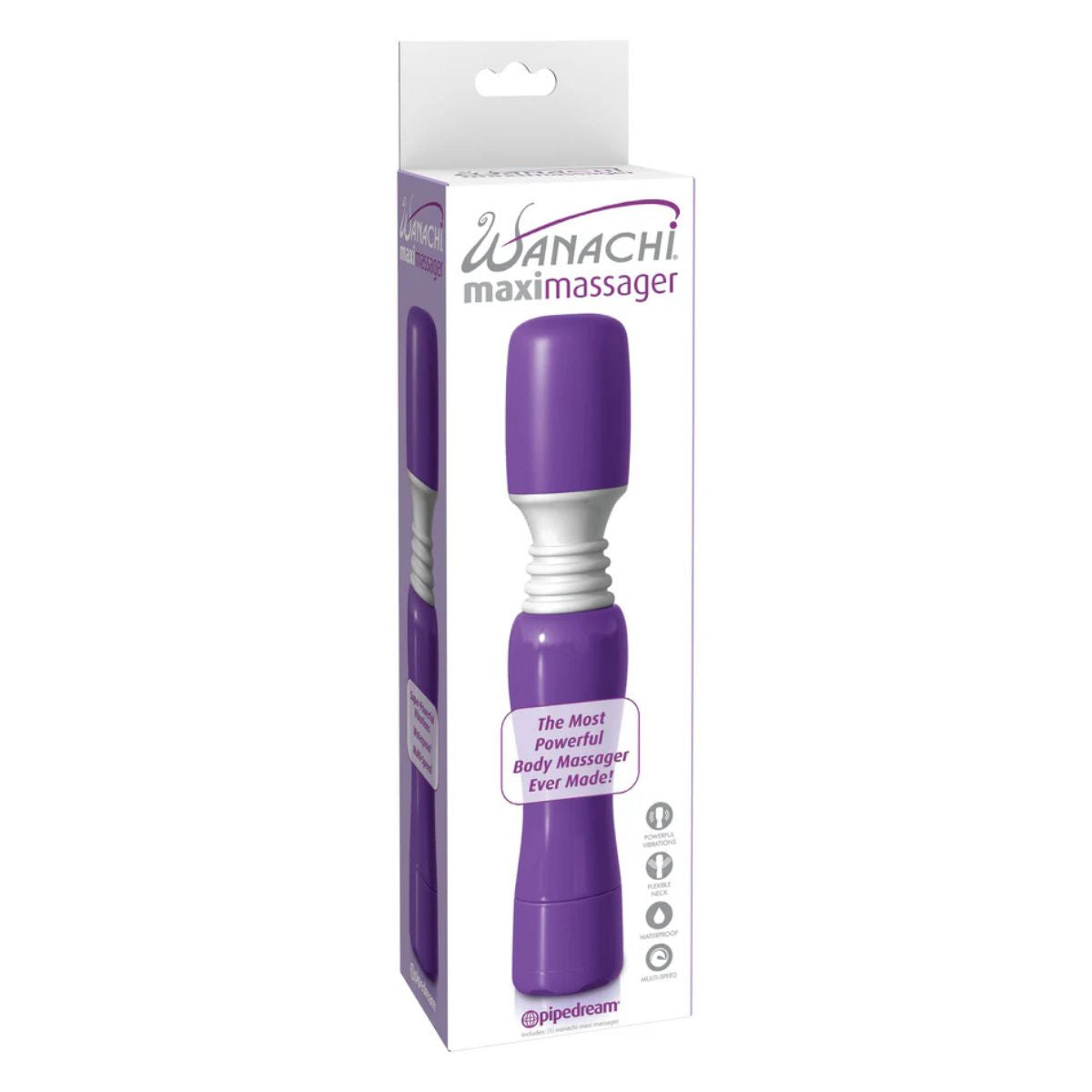 Wanachi Maxi Purple – Palo Masajeador Potente - masajeador con succión por aire
