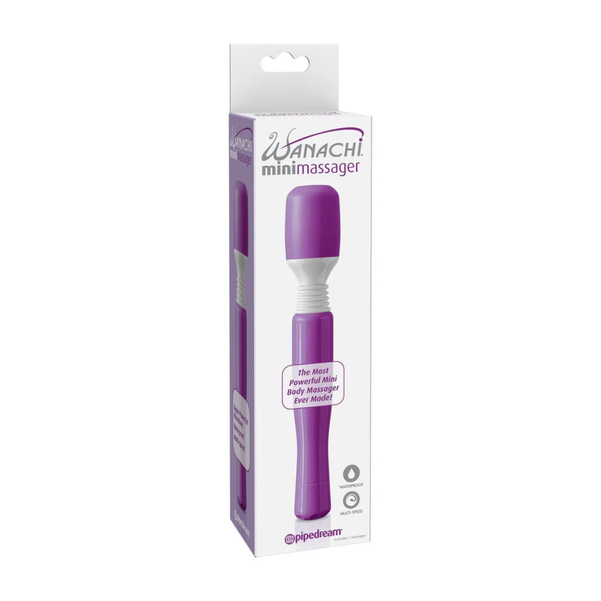 Wanachi Mini Purple – Palo Masajeador con Vibración - masajeador con succión por aire