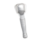 Wanachi Mini White – Palo Masajeador con Vibración - succionador de clítoris