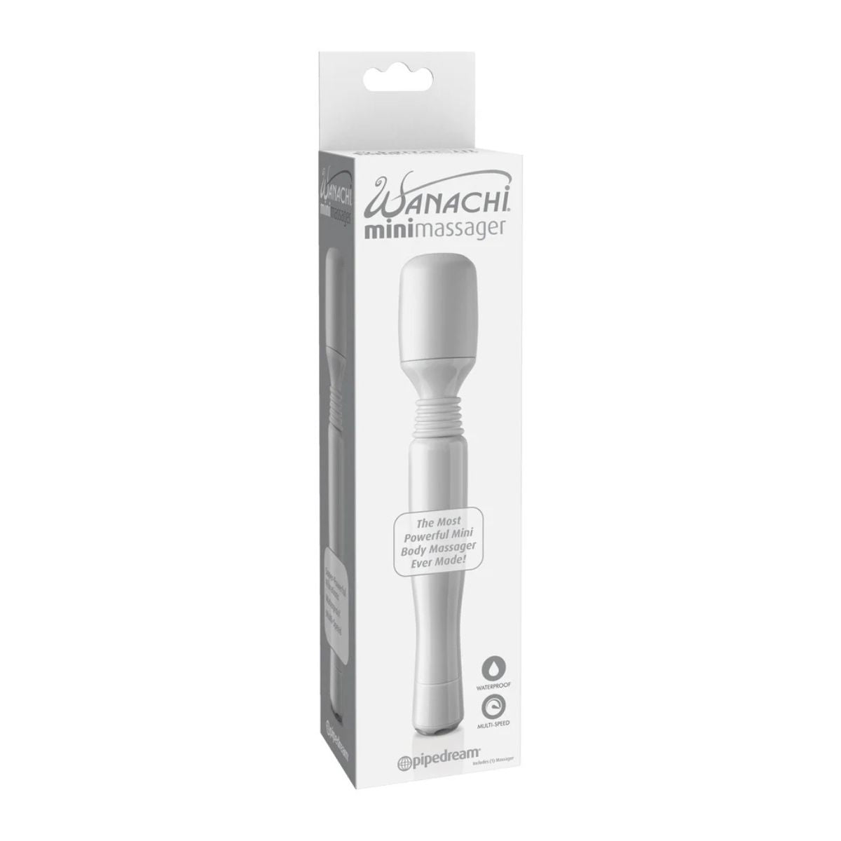 Wanachi Mini White – Palo Masajeador con Vibración - masajeador con succión por aire