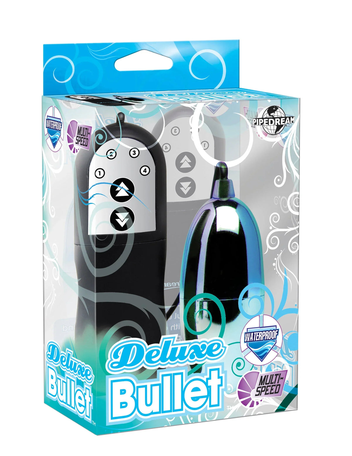 Bala Vibradora Deluxe Multi Velocidad Turquesa Pipedream