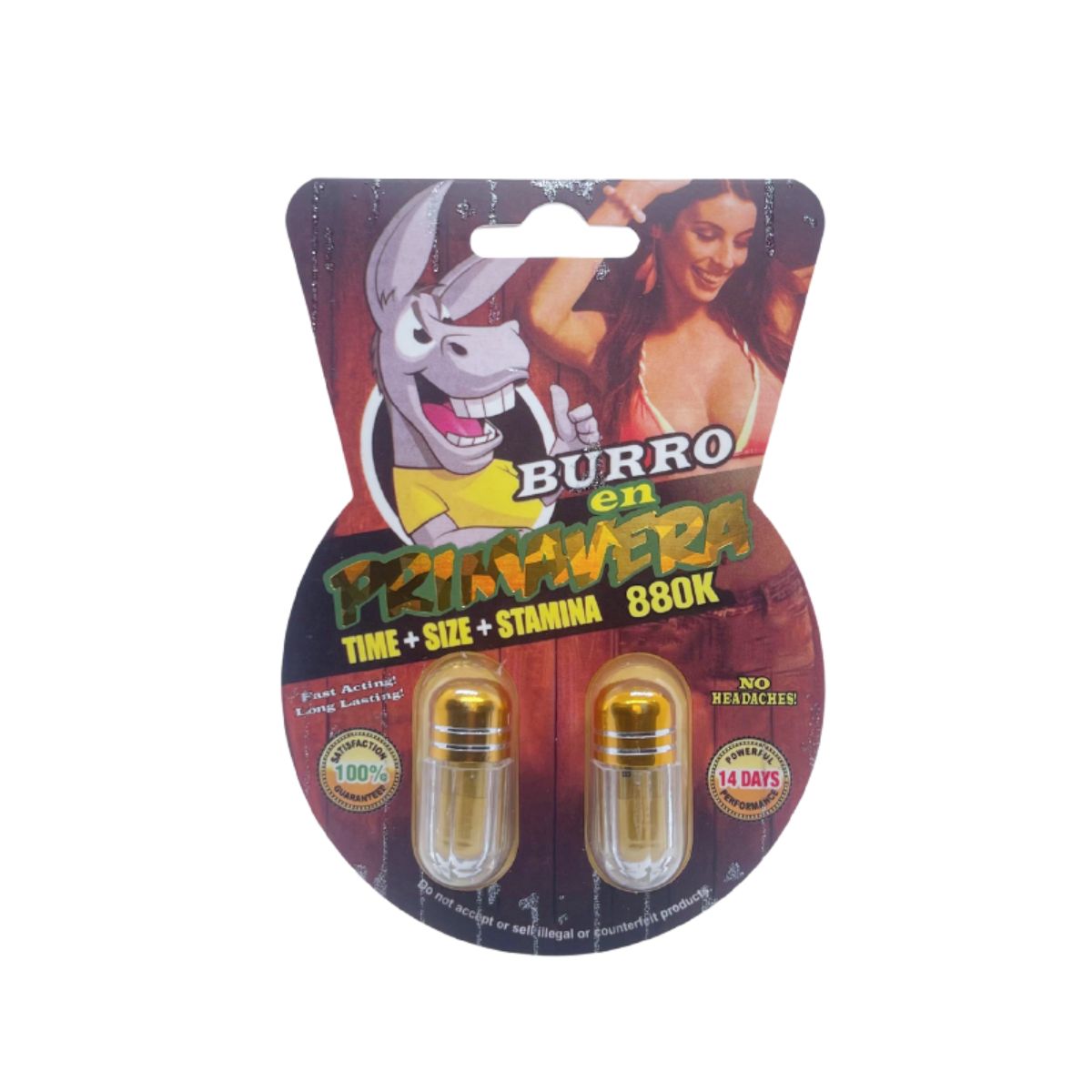 Píldoras Burro en Primavera 880K | La Juguetería de Adultos