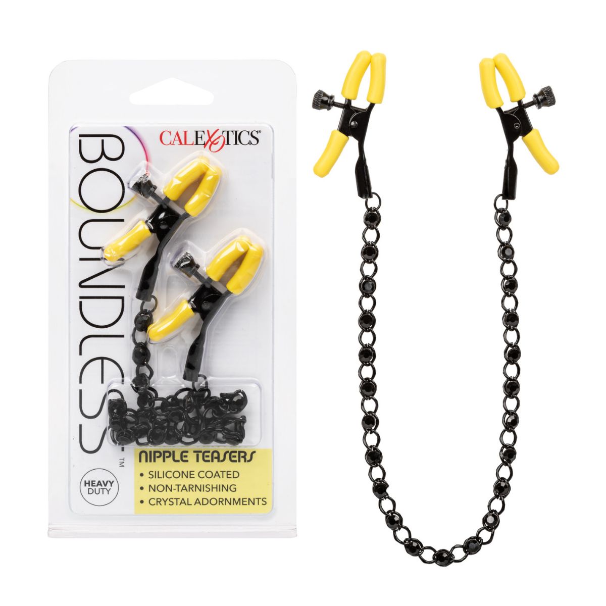 Pinzas para pezones Calexotics Boundless - CalExotics | La Juguetería de Adultos