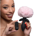 Plug Anal Vibrador Cola de Conejito - plug anal de silicona