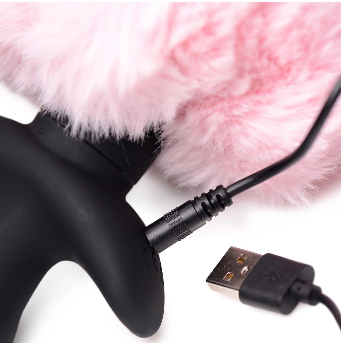 Plug Anal Vibrador Cola de Conejito - plug anal con vibración