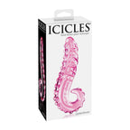 Pipedream Icicles No. 24 Plug Anal de Cristal Jumbo Rosa