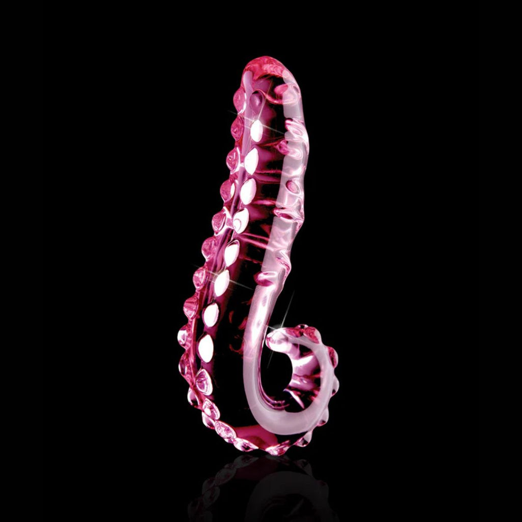 Pipedream Icicles No. 24 Plug Anal de Cristal Jumbo Rosa - plug anal de silicona