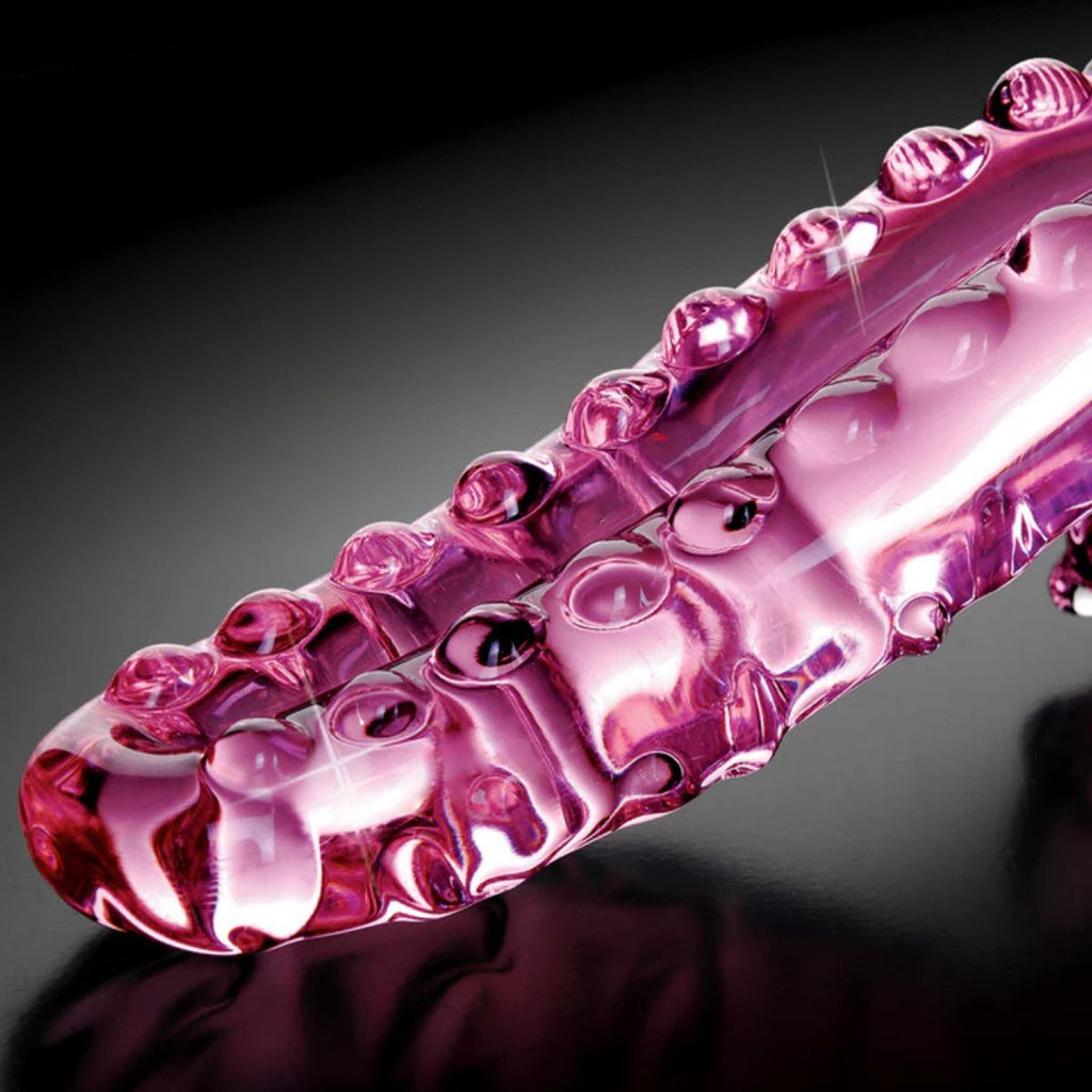 Pipedream Icicles No. 24 Plug Anal de Cristal Jumbo Rosa - tapón anal para principiantes