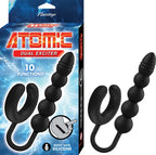 Atomic Dual Exciter Plug Anal Vibrador con Anillo - plug anal de silicona