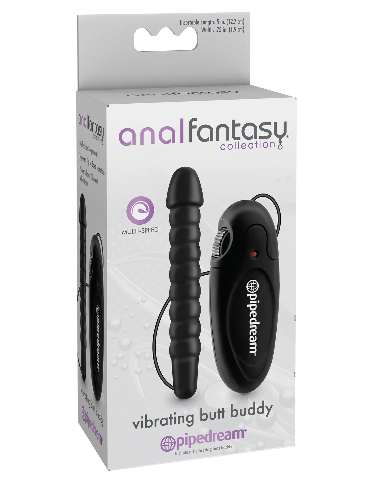 Vibrating Butt Buddy Plug Anal Vibrador