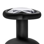 Temptasia Bling Small Plug Anal con Joyería Negro Silicona - plug anal de silicona