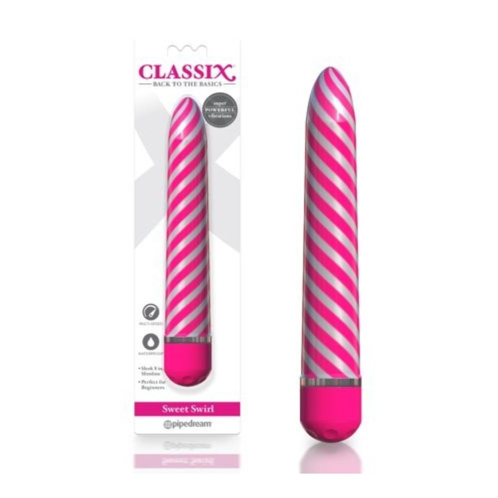Classix Sweet Swirl Pink Vibrador para Principiantes