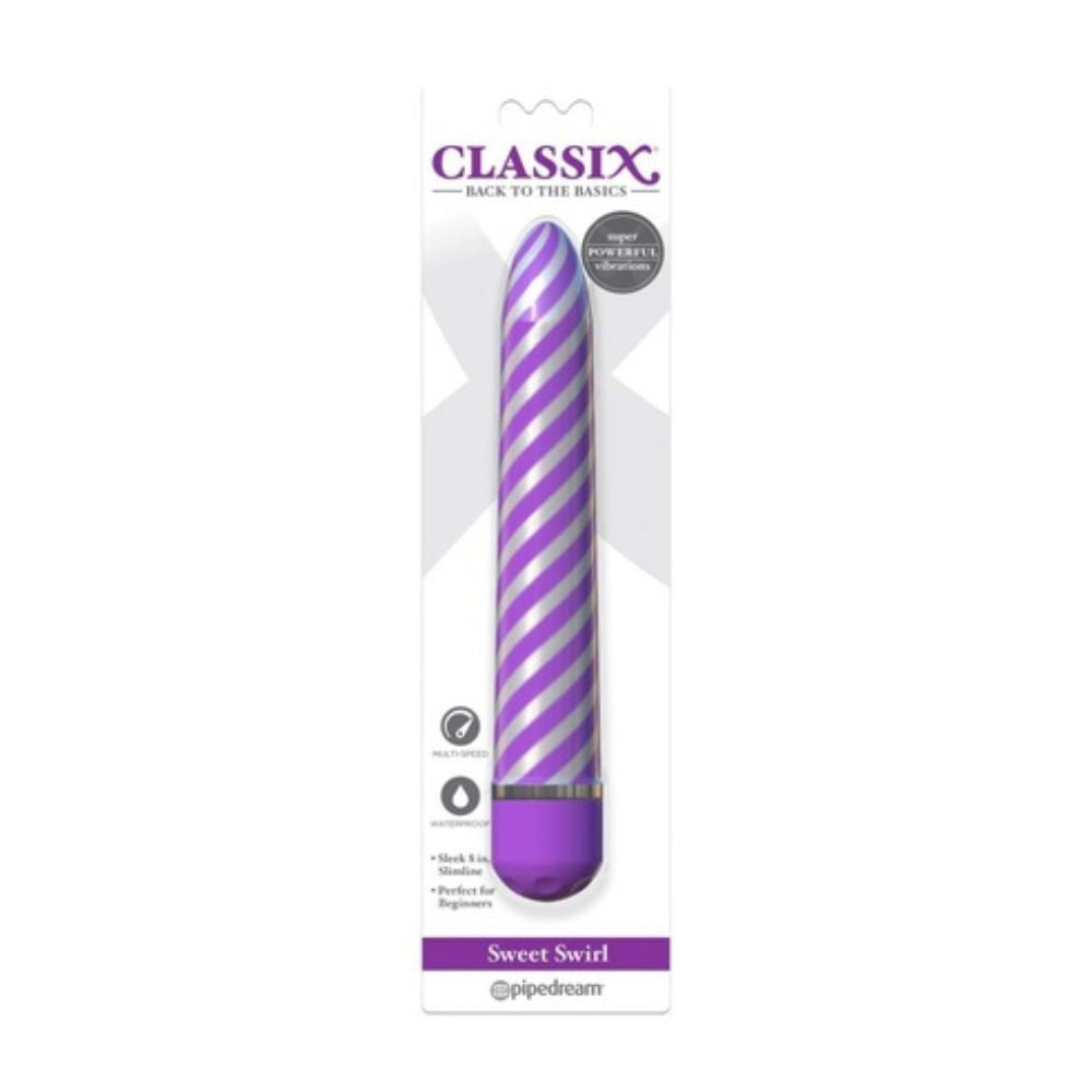 Classix Sweet Swirl Purple Vibrador para Principiantes
