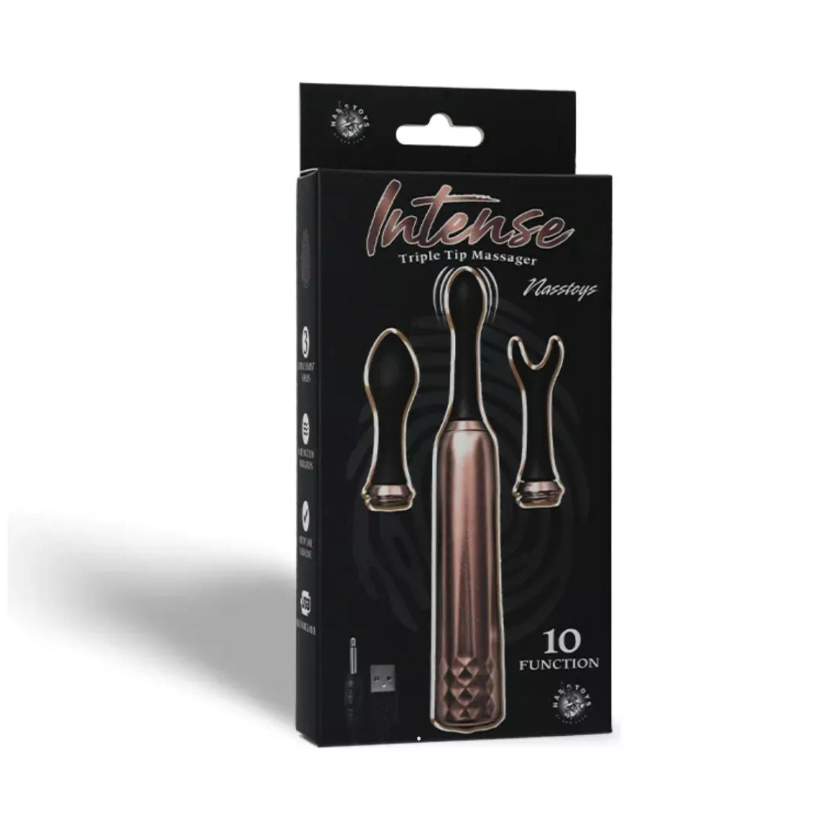 Intense Vibrador de Clítoris con Cabezales Intercambiables - estimulador clítoris recargable